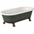 Bañera Independiente de Hierro Fundido Verde