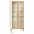 Vitrina de Madera y Vidrio Templado 180x80x35 cm