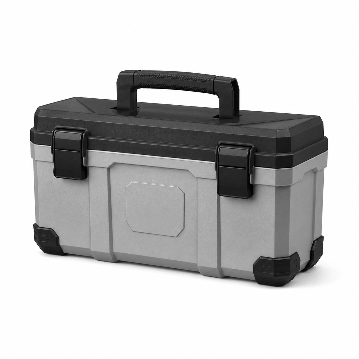 Caja de herramientas de polipropileno gris y negro 40cm