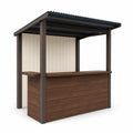 Kiosco de Madera y Acero para Exterior
