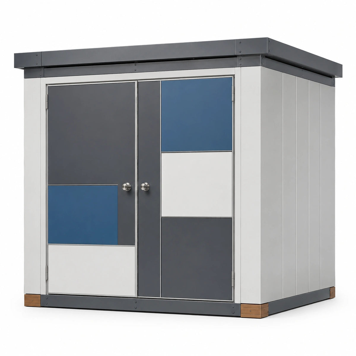 Cobertizo de Acero Galvanizado Multicolor 210x180x200 cm