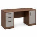 Escritorio de Madera y MDF con Cajones y Puerta 140x60x75 cm