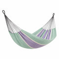 Hamaca de Algodón Verde y Lila 200x150 cm