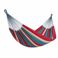Hamaca de Tela Roja/Verde/Beige 200x150 cm