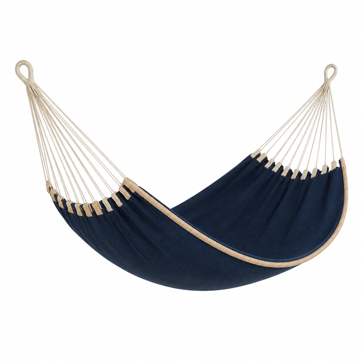 Hamaca de Algodón Azul Marino para Exterior
