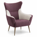 Sillón de tela con patas de metal 80x78x100 cm